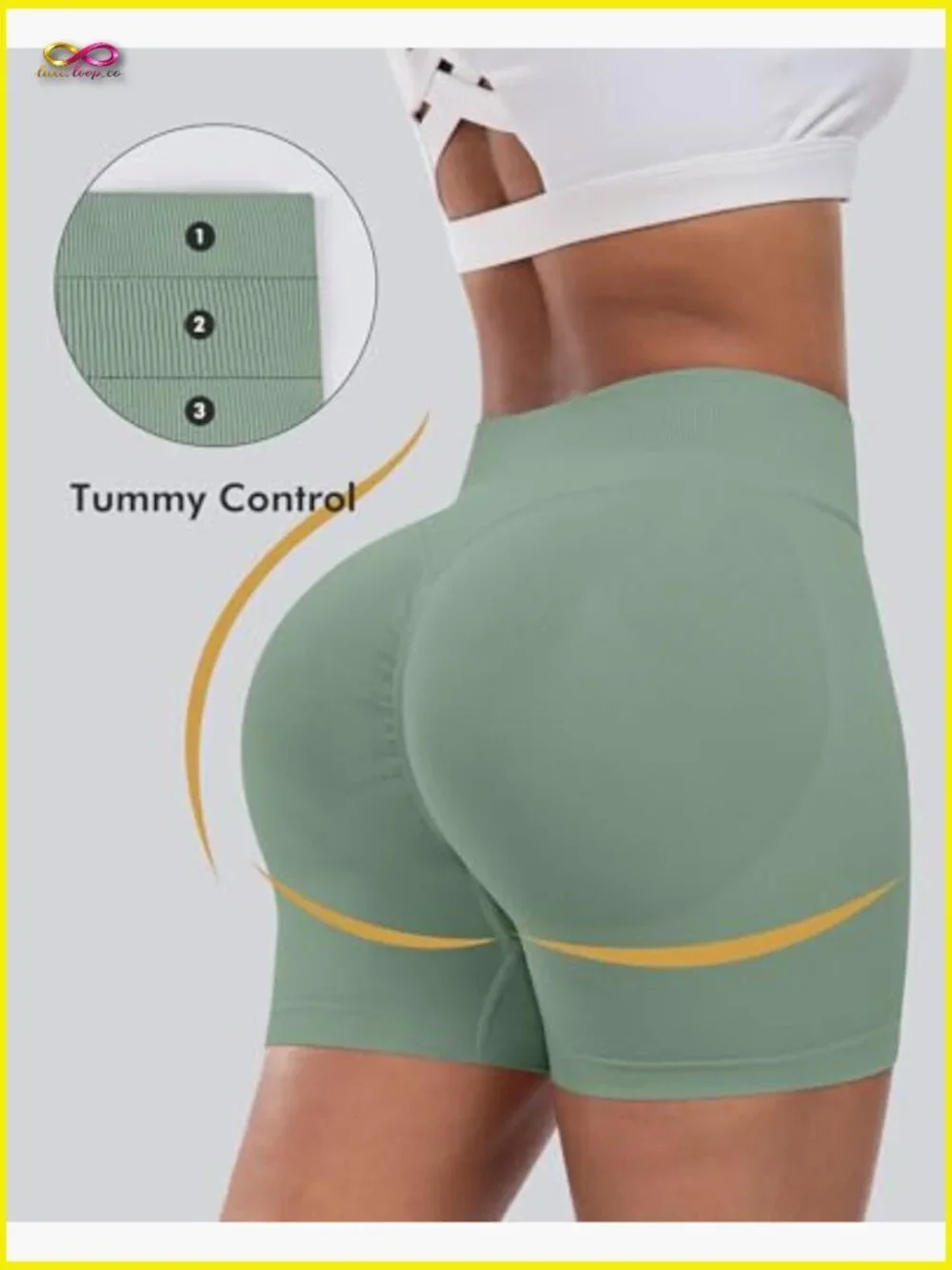 High Waisted Butt Lifting Scrunch Workout Shorts Seamless Gym Shorts Women